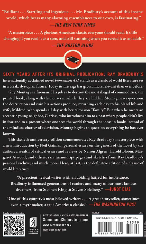 Fahrenheit 451- A Novel by Ray Bradbury